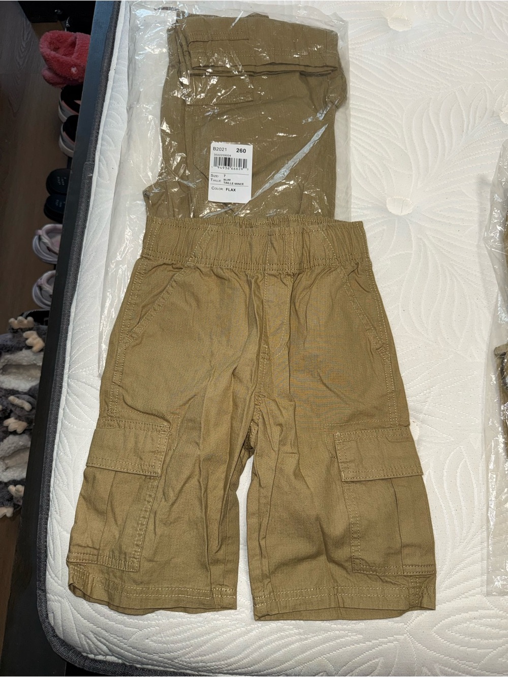 🔴FIRM🔴The Children's Place Tan Cargo Pull-On Shorts Set of 3